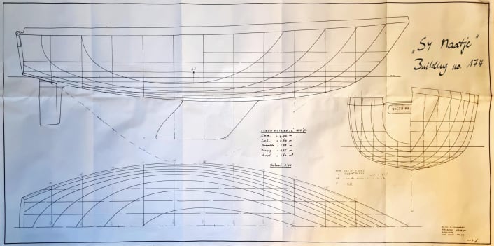 Linienriss in voller Größe